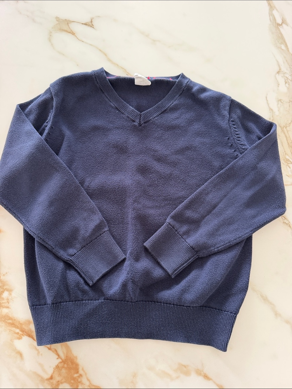 GAP kids  V-Neck Sweater in Navy Blue